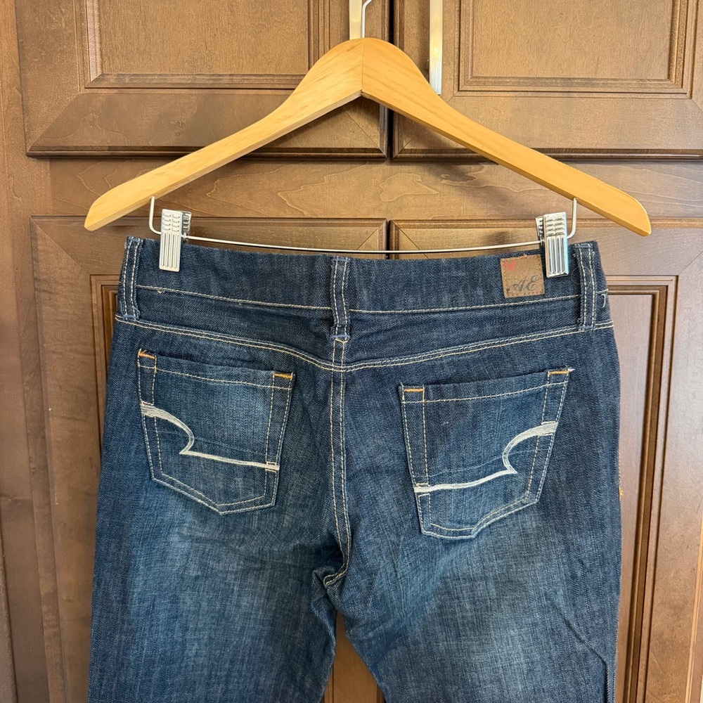 Vintage Y2K American Eagle Real Flare Dark Wash Jeans - Picture 3 of 6